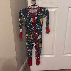 Little Sleepies Disney Christmas Party Zippy - 12-18 months